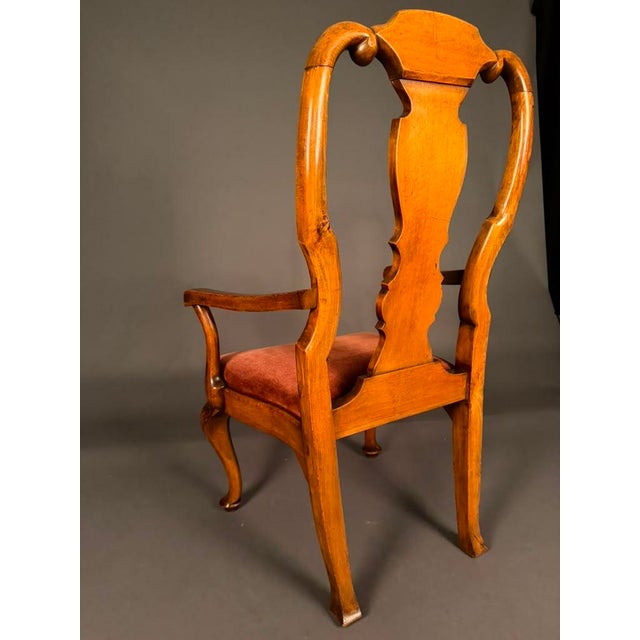 Pair of Late 19th Century English Queen Anne Style Armchairs, C. 1890 For Sale - Image 11 of 12