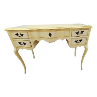 Vintage French Provincial Style Vanity Desk With Lift Up For Sale