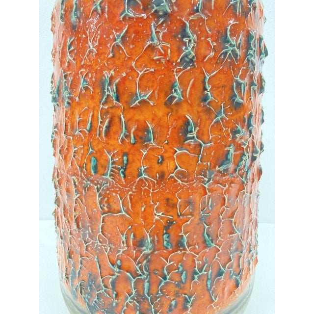 Large Orange and Grey Model 5014/60 Floor Vase from Carstens Tönnieshof, 1960s For Sale - Image 11 of 12