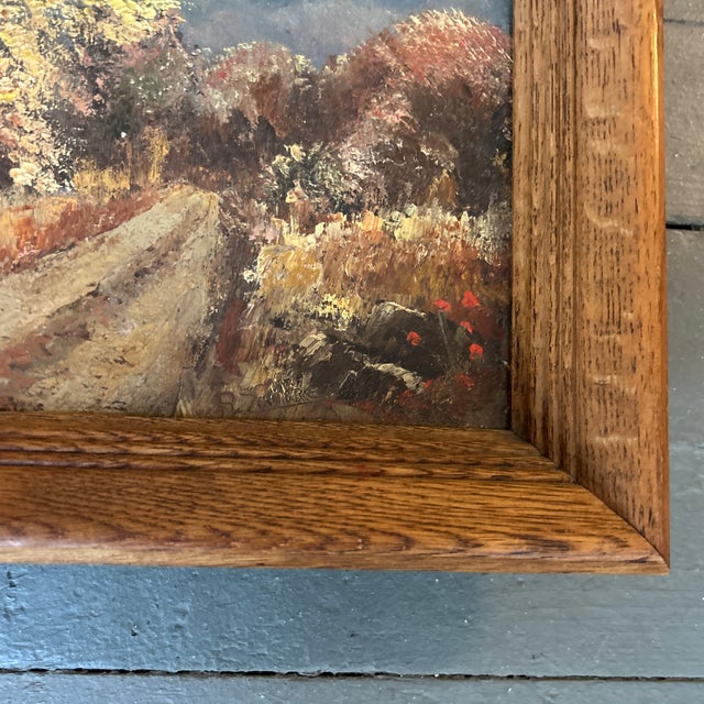 Impressionist 1970’s Original Impressionist Autumn Landscape Painting For Sale - Image 3 of 4