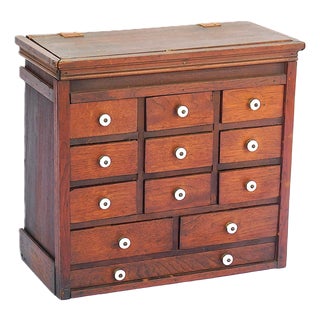 19th C. Pennsylvania Apothecary / Spice Cabinet For Sale