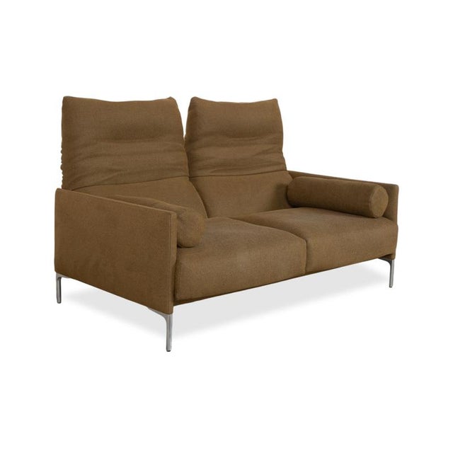 Cor Avalanche Fabric Two-Seater Brown Bronze Manual Function Sofa Couch For Sale - Image 5 of 17