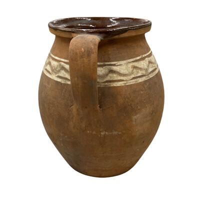 Antique Hungarian Folk Art Cooking Pottery For Sale - Image 4 of 5