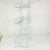 White 1970s Vintage Boho Chic Hollywood Regency Wire Loop Design 3-Tier Plant Stand, After Salterini For Sale - Image 8 of 13