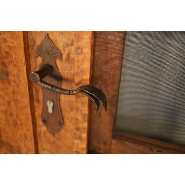 Handcrafted Solid Wood Rustic Exterior Double French Door – Custom Mexican Design Made to Order For Sale In Denver - Image 6 of 16