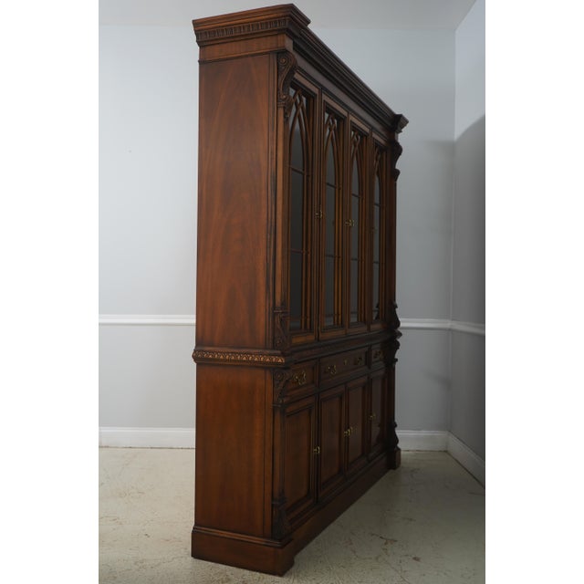 Age: Approx: 20 Years Old Details: Light Factory Distressed Historic James River Collection Mahogany Adjustable Shelves...