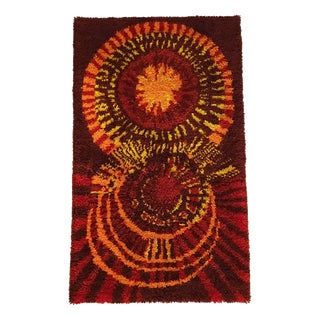Mid-Century Modern Floor Rug in Wool, Germany, 1970s For Sale