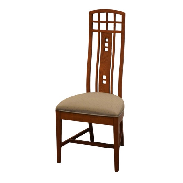 CENTURY LT DESIGNS Contemporary Modern Asian Inspired Dining Side Chair 141-511 Upholstery needs to be cleaned or...