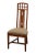 CENTURY LT DESIGNS Contemporary Modern Asian Inspired Dining Side Chair 141-511 Upholstery needs to be cleaned or...