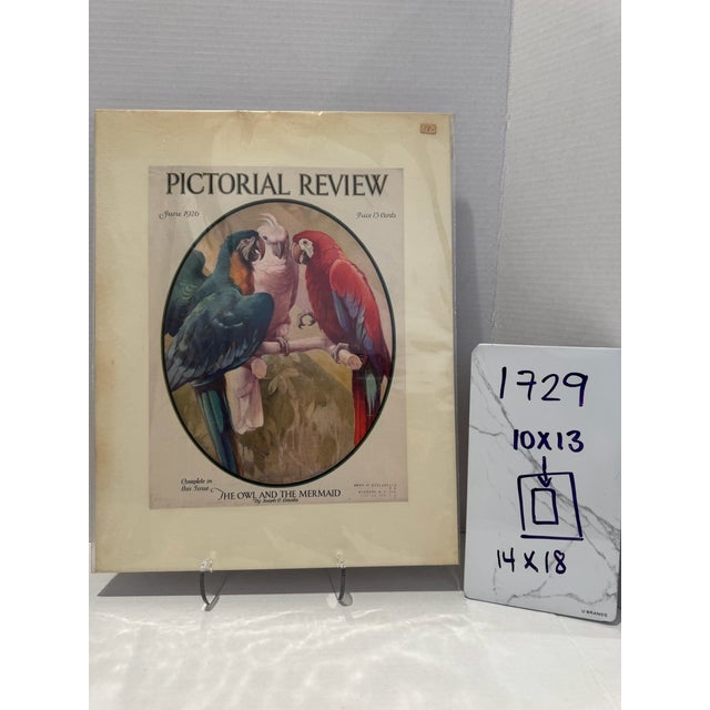 Paper 1926 Original Pictorial Review Cover, June, Art Deco, Matted For Sale - Image 7 of 7
