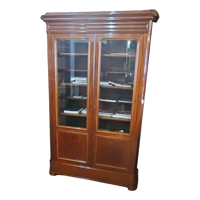 Antique Louis Philippe Bookcase, 1850s For Sale