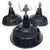 1930s Set of Three Industrial Black Painted Metal Italian Pendants For Sale - Image 13 of 13