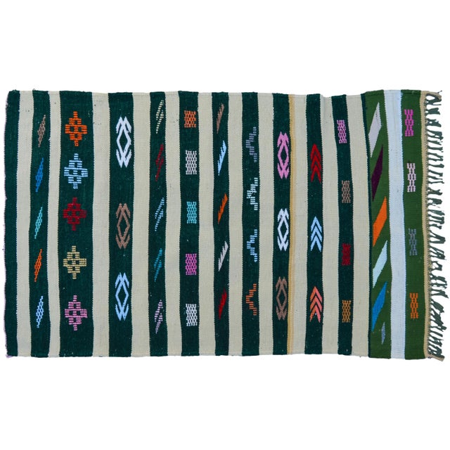 Late 20th Century Late 20th Century Moroccan Rug- 4'10'' X 3'1'' For Sale - Image 5 of 5