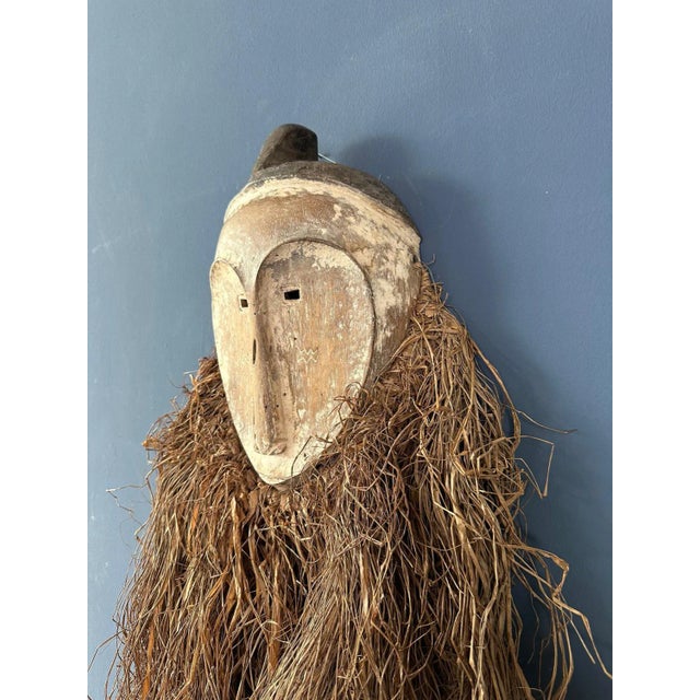 Long Face Tribal Mask with Narrow Eye-Holes For Sale - Image 3 of 4