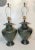 1990s 1990s Large Pair of Modern Hand Made Hand Hammered Patinated Bronze Table Lamps For Sale - Image 5 of 12