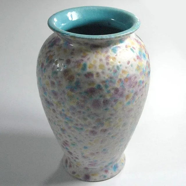 Postmodern Ceramic Vase from Scheurich, 1990s, in Very Good conditions. Designed 1990 to 1999 This piece has an...