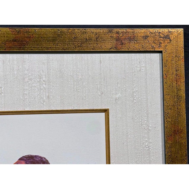 1990s 1990s r.c Gorman Untitled Reclining Woman Pastel Drawing Framed For Sale - Image 5 of 5