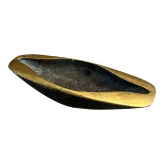 Vintage Solid Bronze Ring Dish For Sale