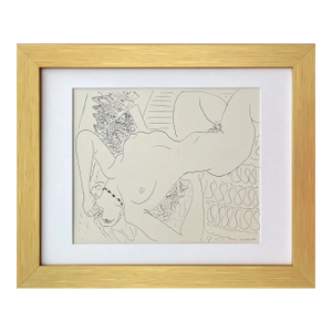 Henri Matisse Lithograph Drawings Nude 1968 Framed