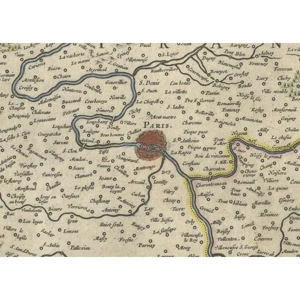 Map of France by Willem Blaeus, 1650 For Sale - Image 3 of 8