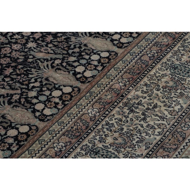 Antique Sivas Rug, Black With Colorful Florals and Pictorials - Rug & Kilim For Sale In New York - Image 6 of 8