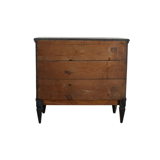 Gustavian (Swedish) 19th Century Ebonized Gustavian Style Commode For Sale - Image 3 of 4