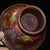 Red Cloisonne Enamel Stemmed Bowl, Copper Wire Inlaid Floral Pattern For Sale - Image 8 of 9