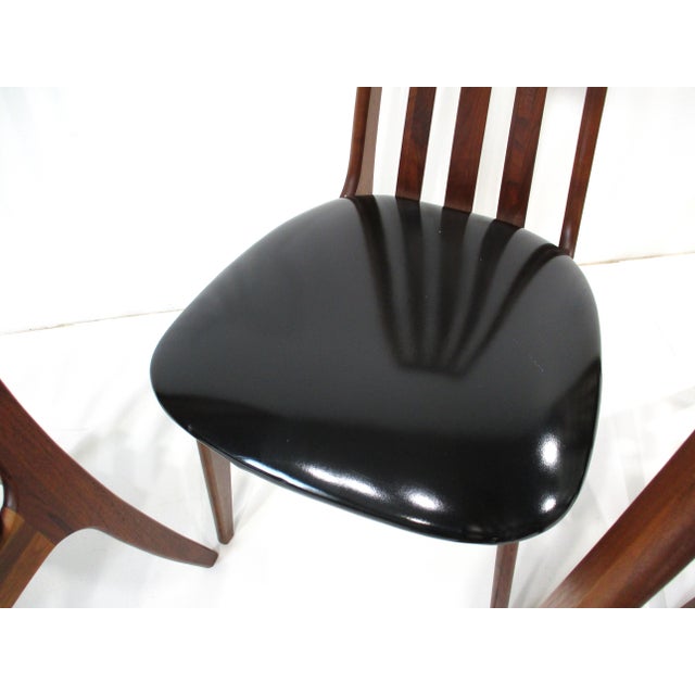 Niels Kofoed Danish Styled Walnut Dining Chairs For Sale - Image 14 of 16