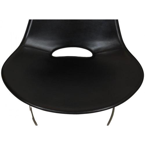 Scimitar Chair in Black Leather No. 20 from Fabricius and Kastholm, 1990s For Sale - Image 6 of 18