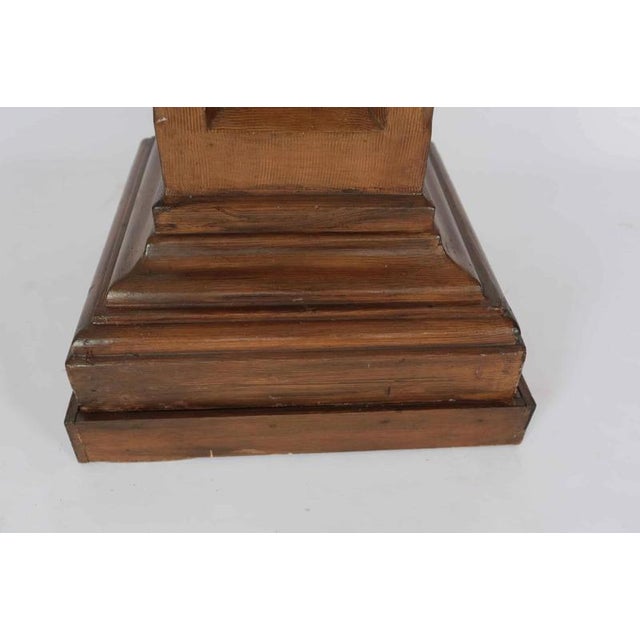 Large Neo-Gothic Pedestal in Oak For Sale - Image 4 of 9