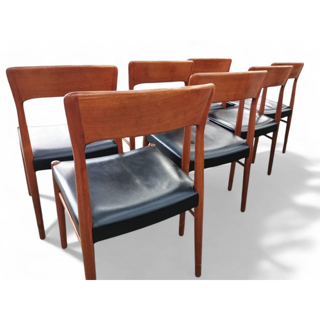 Chair in Teak and Leather by Henning Kjærnulf for KS Møbler, 1960s For Sale - Image 4 of 15