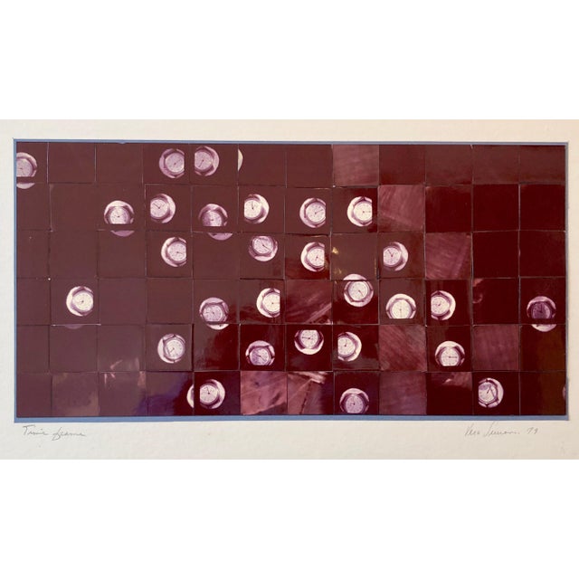 Vera Simons, Sports Watch Abstract Photo Mosaic Collage Aerial Photograph Feminist Aviator, 1979 For Sale