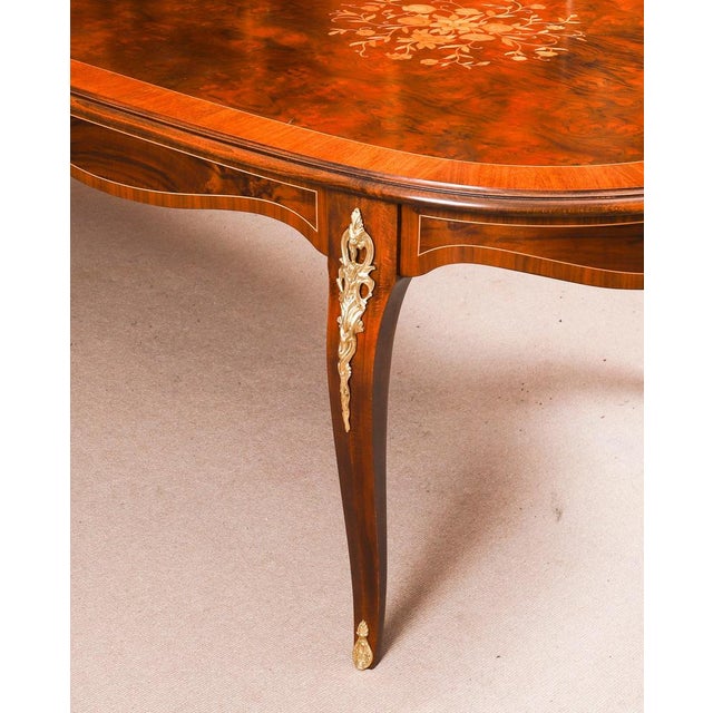 Antique French Louis Revival Ormolu-Mounted Dining Table, 1920 For Sale - Image 16 of 18