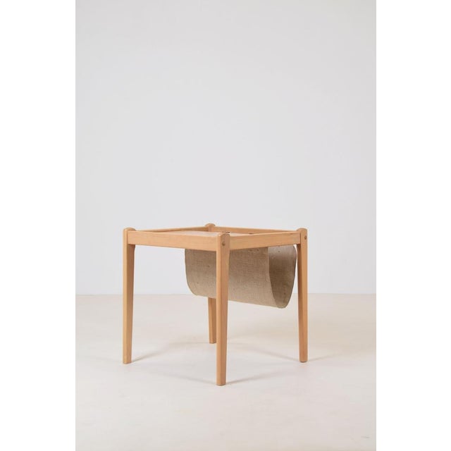 Danish Side Table with Magazine Holder by S.P. Jensen for BRDR Furbo, 1960s For Sale - Image 6 of 10