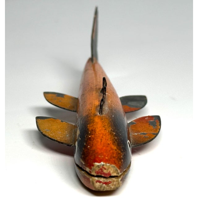 Folk Art Vintage Folk Art Fish Decoy: Tonka Baits, Wayzata Minnesota For Sale - Image 3 of 10