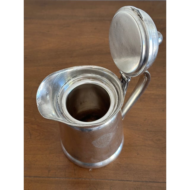 Metal Vintage Plaza Hotel Silverplate Tea or Coffee Pot For Sale - Image 7 of 9