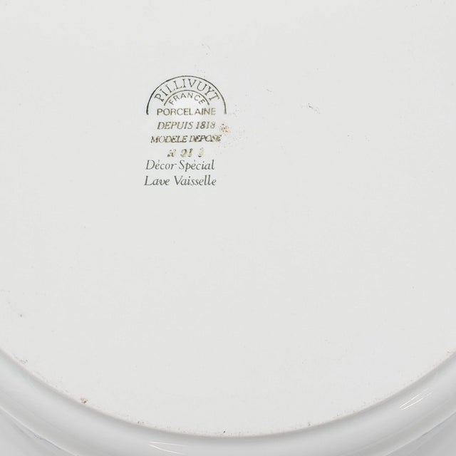 Pillivuyt France Blue Floral Porcelain Casserole, Modèle Déposé For Sale - Image 9 of 9