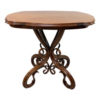 Antique Model No. 1 Salon Table from Gebrüder Thonet, 1890s For Sale
