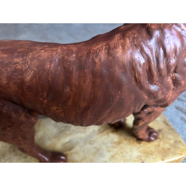 Plaster Sculpture of a Retriever or Setter. 50's For Sale - Image 9 of 16