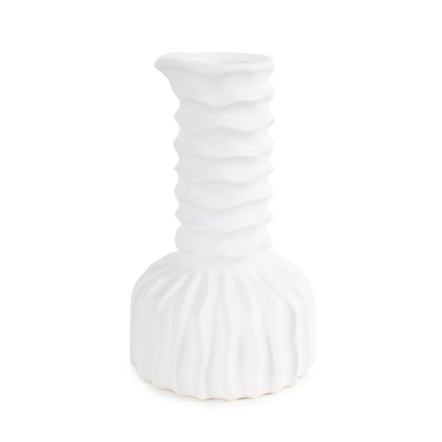Ceramic Herring Bulbous Abstract Vase- Tall For Sale - Image 7 of 11