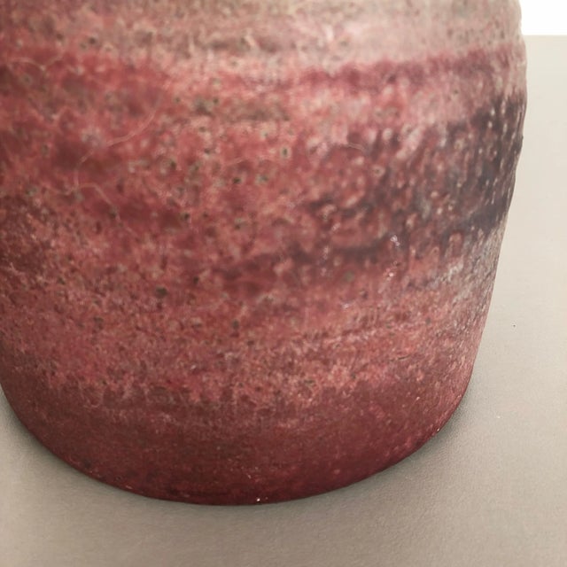 Red Ceramic Studio Pottery Vase by Piet Knepper for Mobach, Netherlands, 1960s For Sale - Image 8 of 11