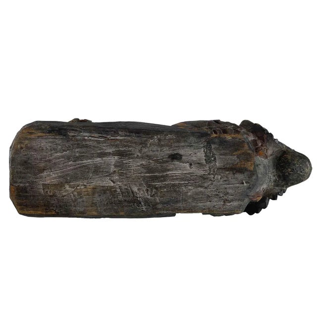Southeast Asian Artist, Sculpture of Fantastic Animal with Deity, 1800s, Wood For Sale - Image 5 of 10