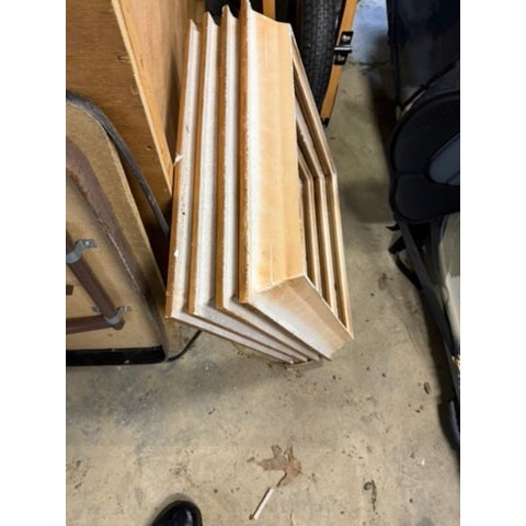 Brown Vintage Plaster Ceiling Tiles From UofM Office For Sale - Image 8 of 10