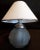 1930s Art Deco French Matted Glass Shade Table Lamp with Chrome Plated Metal Assembly and Cream -Colored Fabric Screen, 1930s For Sale - Image 5 of 5