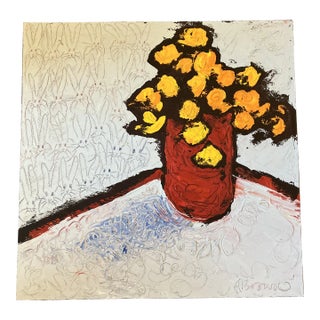 Contemporary Original Alexandra Brown Pop Art Abstract Still Life Oil Painting Signed For Sale