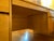 1990s Mid-Century Modern Solid Wood Pedestal Executive Desk, Five Drawers, Raised Edge For Sale - Image 5 of 18