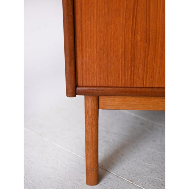 Brown Vintage Bookcase with Doors, 1960s For Sale - Image 8 of 10