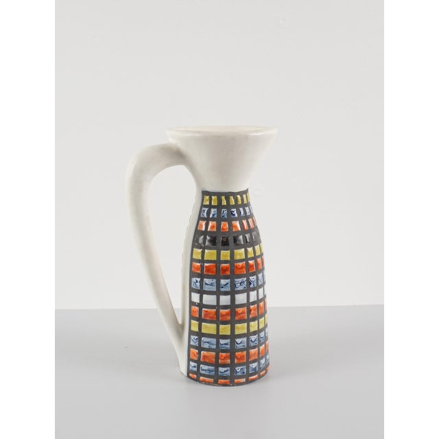 Ceramic Orangeade Service with Pitcher and Mazagrans by Roger Capron, 1950s, Set of 7 For Sale - Image 6 of 12