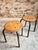 Vintage French Industrial Stackable Workshop Stools in Green Tubular Steel Frame with Beech Plywood Seat, 1960s, Set of 2 For Sale - Image 4 of 11