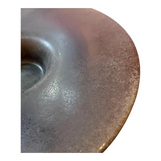 1980s Modern Purple Scavo Murano Glass Centerpiece Attributed to Cenedese For Sale